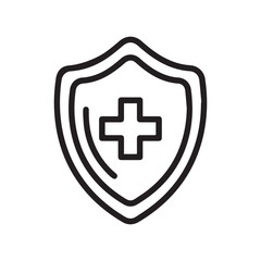 Obraz premium Health Shield Icon Vector