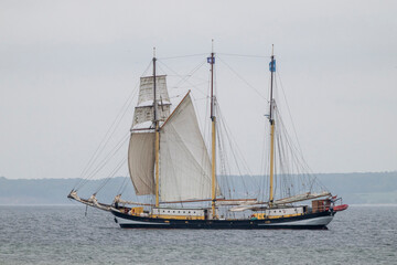 Traditionssegelschiff auf der Eckernf&ouml;rder Bucht, Schleswig-Holstein, Deutschland