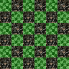 Abstract luxury modern marble pattern on checkered background. seamless abstract acrylic textured stripes. geometric shapes. green tones. design, scarf, marble, fabric, tile, bandana, digital printing