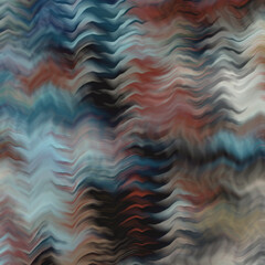 Colorful bright painted background of wavy lines. creative brush stroke art. marble, canvas, geometric pattern, scarf, rug, pillow, fabric, kerchief prints etc. illustration vector image