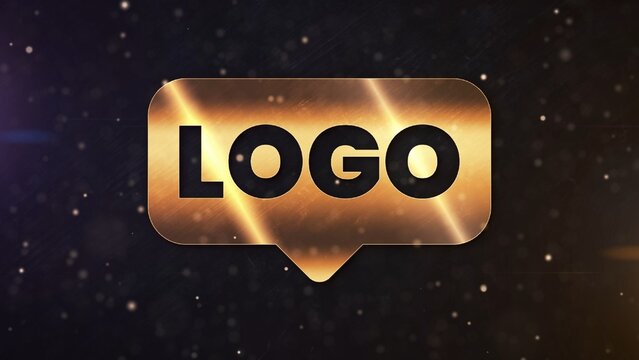 Glamour and Glitter Fancy Golden Particles Logo Reveal