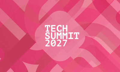 logo graphic design of annual event summit and title made for Technology theme