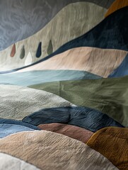 The texture of the lines adds depth and character to the overall pattern, which has a retro, handcrafted aesthetic.