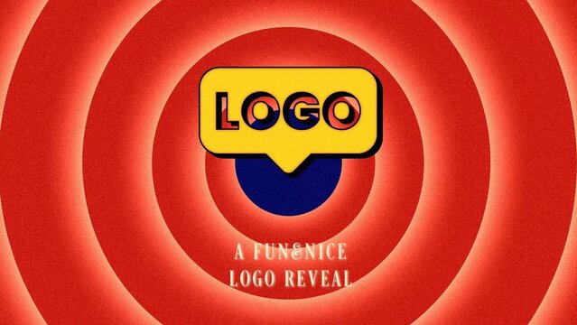 Animated Cartoon Rings Logo Reveal