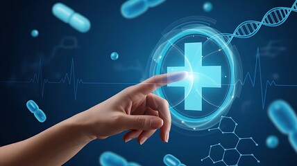 Digital healthcare innovation technology smart health service and connection