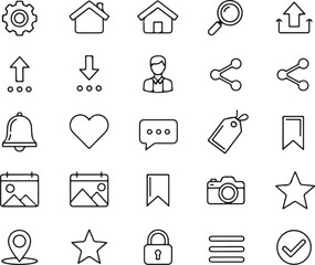 Essential social media icons for modern web design projects, perfect for app development and UI design, easily customizable and ready to use in your next campaign