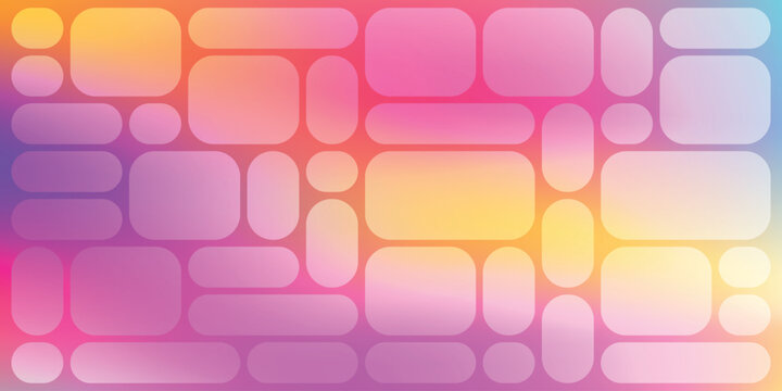 Vibrant Glassmorphism Bento Grid Background – Modern Gradient UI UX Design for Websites, Apps, and Presentations with Soft Rounded Buttons and Neon Glow Aesthetic