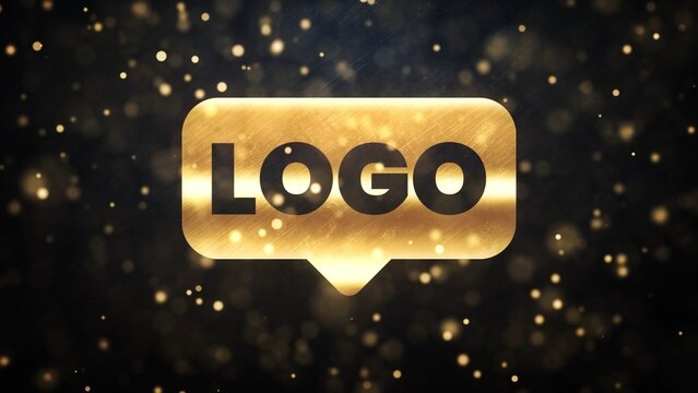 Golden Particles Logo Reveal