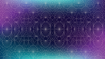 Abstract Geometric Pattern with Teal Purple Gradient