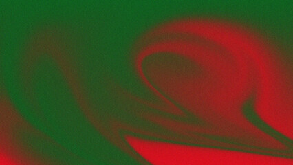 Dark Red and Green Christmas Holiday Swirl Grainy Abstract Background