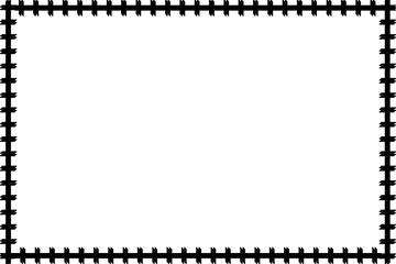 Simple Frame, Border Frame, Unique Photo Frame with White Background, Black Frame, Amazing Style Frame