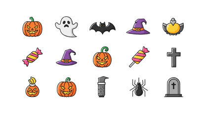 halloween pumpkin set