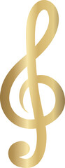Golden Treble Clef