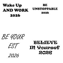 Motivational Quotes Typography Poster 2026