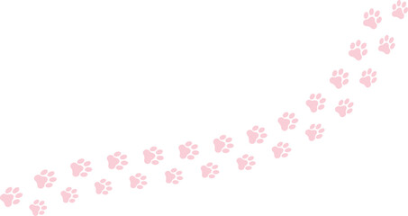 Paw print step vector illustration