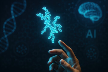 Innovation in biotechnology and artificial intelligence inspires science technology research and medicine growth