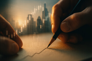 Stock market growth and investment strategy inspire finance success and strong economy potential