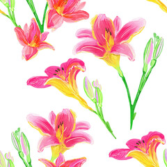 seamless pattern with flowers