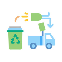 Environmental responsibility and recycling process: from waste separation to truck loading