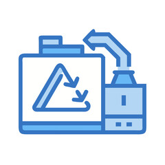 Obraz premium A Recycling Machine Illustration with a System of Arrows on a Black Background