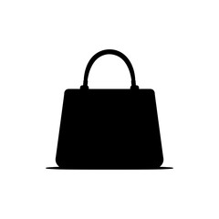 Women hand bag silhouette vector flat illustration design.