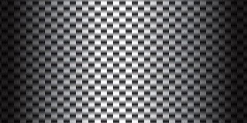 Abstract metallic grid pattern with subtle gradient lighting effect