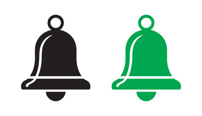 Set of notification bell icon isolated vector on white background. vector illustration EPS 10