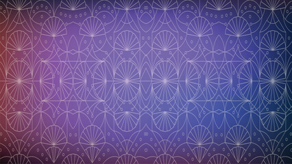 Purple blue gradient geometric pattern with lines abstract art deco
