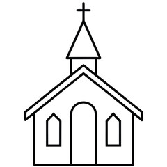 christmas church Christmas elements vector icon, christmas  collection