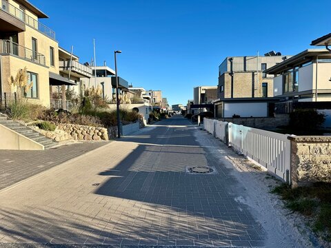 A photo of a street in the holiday village in Olpenitz, Germany - Powered by Adobe