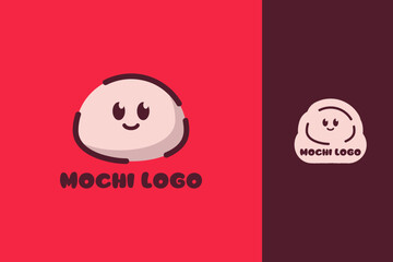 Cute Mochi Character Mascot Vector Illustration – Colorful Japanese Dessert Logo for Sticker, Branding, and Kids Design