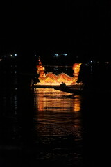Luang Prabang, Laos, Fire Boats Festival in Mekong River, the most beuatiful festival of the year.