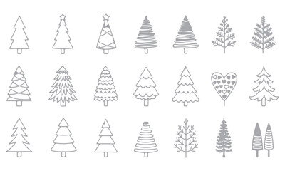 Christmas Vector Elements collection featuring festive icons such as Santa, reindeer, snowman, trees, gifts, and ornaments. Perfect for holiday cards, posters, invitations, and seasonal design project