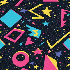 Vibrant Retro Geometric Pattern
