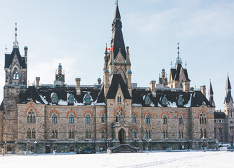 Parliament of Canada in Ottawa in Winter