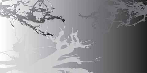 Abstract Gray and Black Brushstrokes Design.