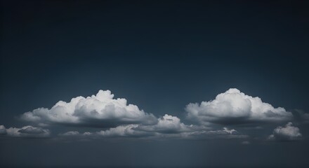Obraz premium conjunto de nubes blancas aisladas sobre fondo negro