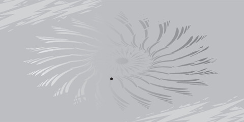 Abstract Gray Radial Pattern with Central Dark Spot.