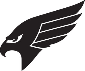 Obraz premium Vector Falcon Logo Icon for Modern Branding, Wildlife, Bird of Prey, Adventure, Outdoor, Eco-Friendly Business, Minimalist Design, Speed, Strength, and Professional Graphic Illustration