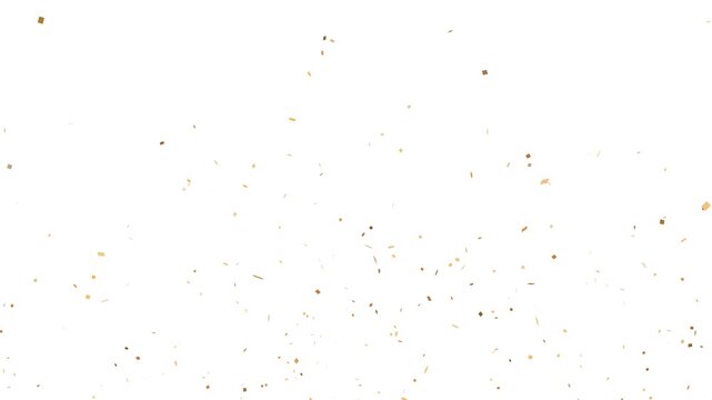 colorful confetti shower animation for party videos. Colorful Isolated Confetti party popper Explosion confetti Blast Realistic On Transparent Background / Green Screen / Alpha Matte Channel.