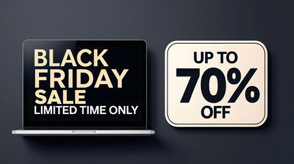 Obraz premium set of sale black Friday labels