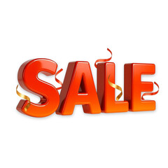 Sale 3D Text PNG &ndash; Discount and Shopping Promotion Design