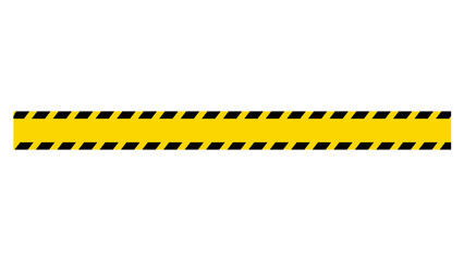 Hazard black and yellow striped ribbon, caution tape of warning signs.