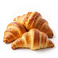 Freshly Baked Golden Croissants - A Delicious Pastry Treat