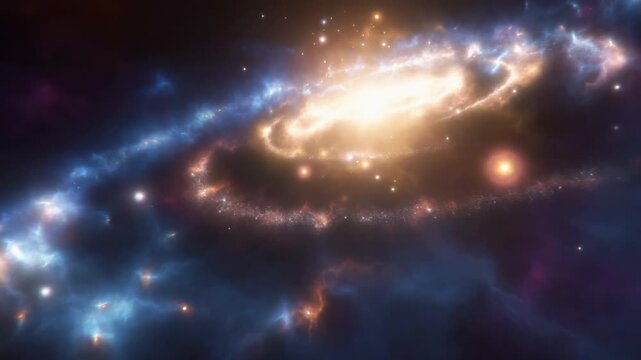 Journey through vibrant galaxies and cosmic landscapes filled with stars, nebulas, and brilliant colors. Discover the vastness of space and its celestial wonders