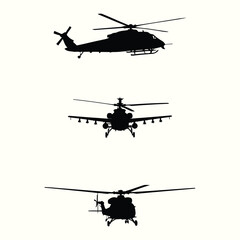 Black helicopters flying aircraft aviation