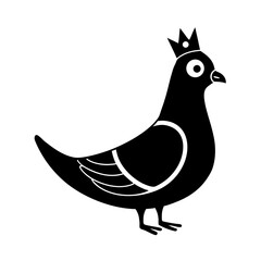 pigeon wearing crown acting royal comedy meme