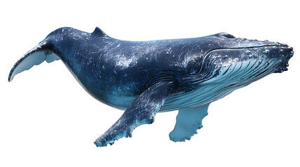 whale isolated on a white background