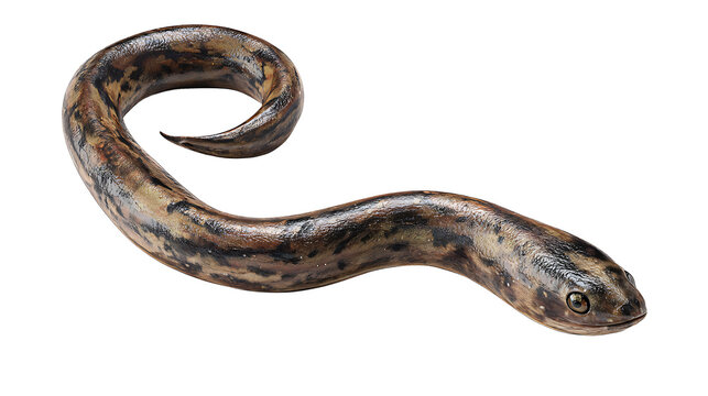 eel isolated on a white background