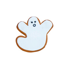ghost-shaped candy on a white background, png